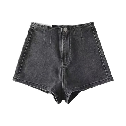 2025 Spring/summer New Style Distressed Solid Denim Shorts