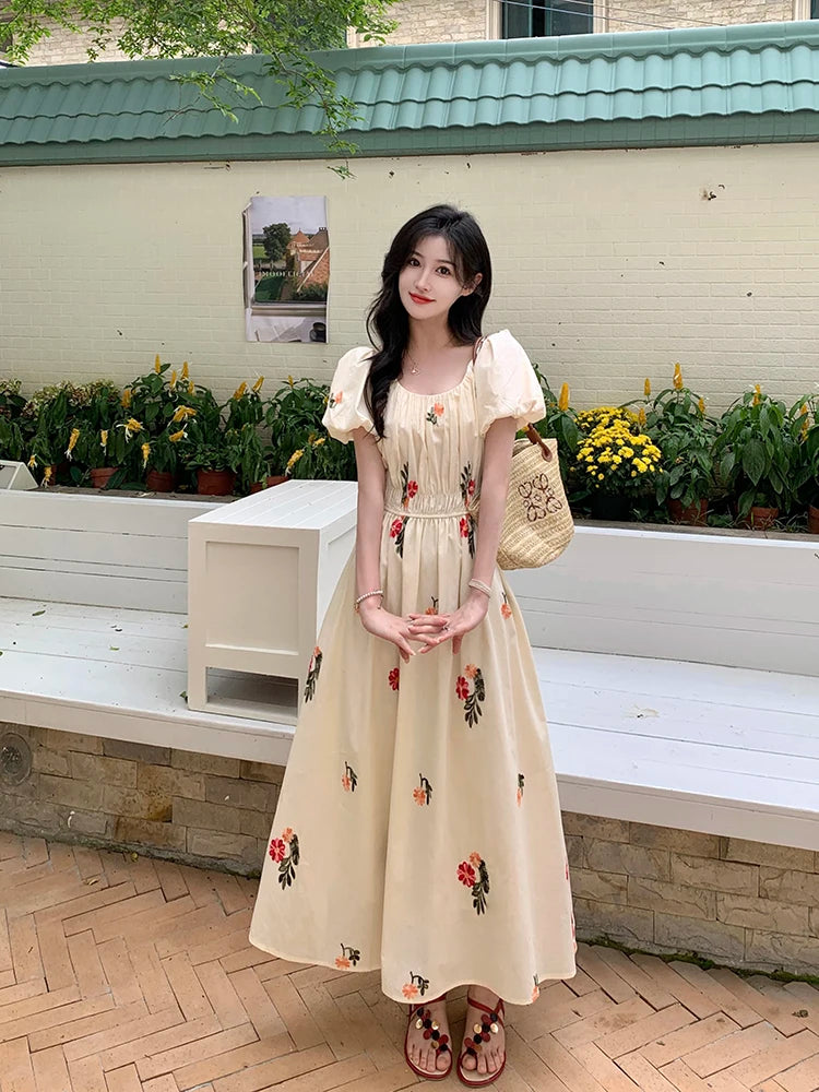 Summer Korean New Slim Women's Dress Sweet Ladies