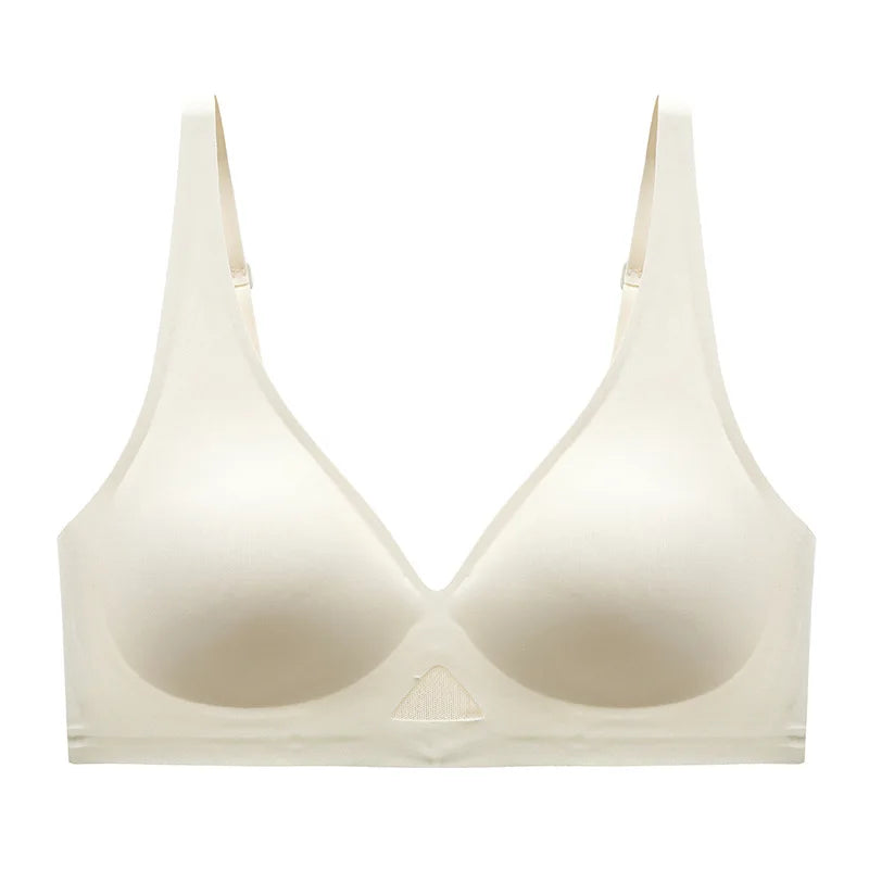 Deep V Seamless Bra Women Sexy Hollow Underwear Ladies