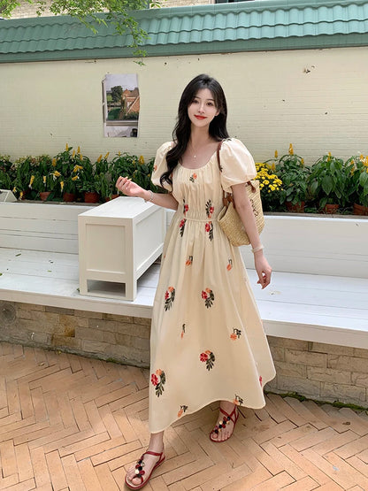 Summer Korean New Slim Women's Dress Sweet Ladies