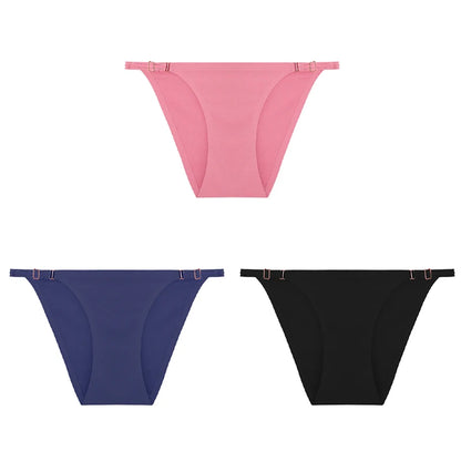 3Pcs/set Seamless Ice Silk Underwear