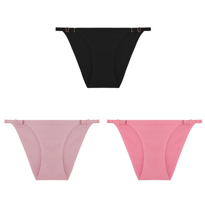 3Pcs/set Seamless Ice Silk Underwear