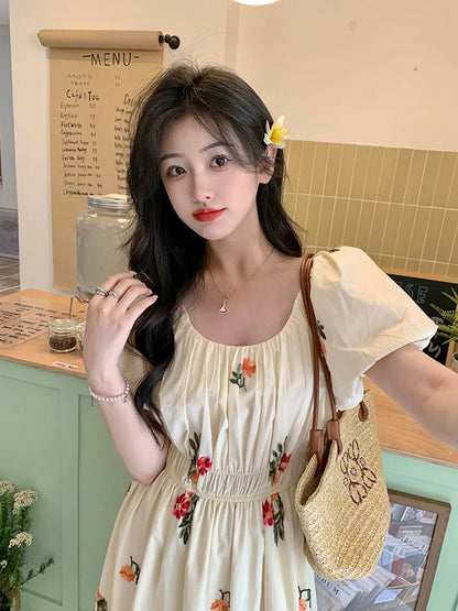 Summer Korean New Slim Women's Dress Sweet Ladies