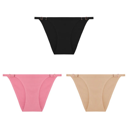 3Pcs/set Seamless Ice Silk Underwear